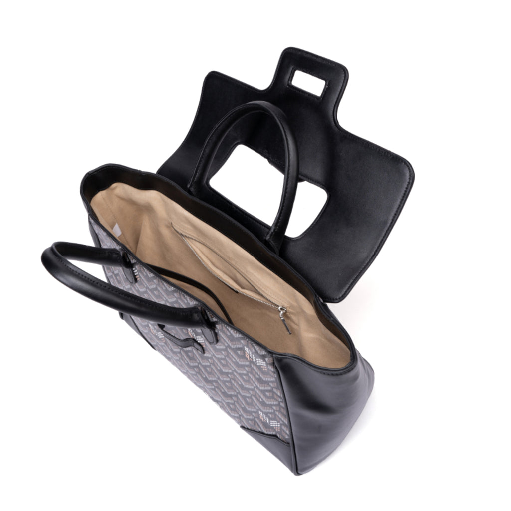 TJC Special Leather Shoulder Bag - Black_8669825_2