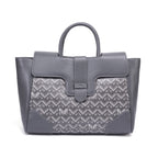 TJC Special Leather Shoulder Bag - Grey_8669826