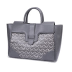 TJC Special Leather Shoulder Bag - Grey_8669826_2