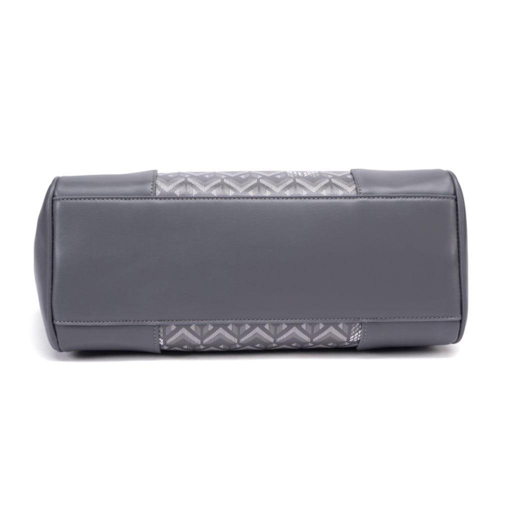 TJC Special Leather Shoulder Bag - Grey_8669826_4