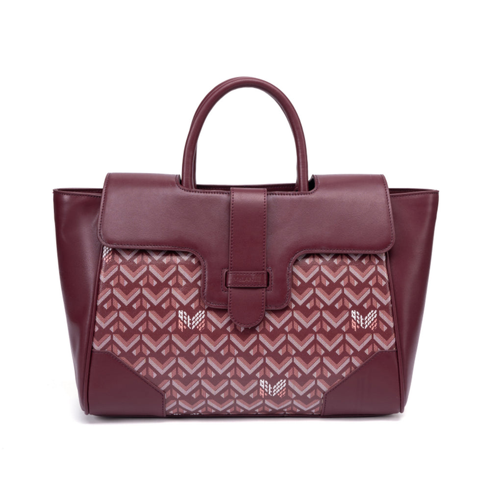 TJC Special Leather Shoulder Bag - Burgundy_8669827