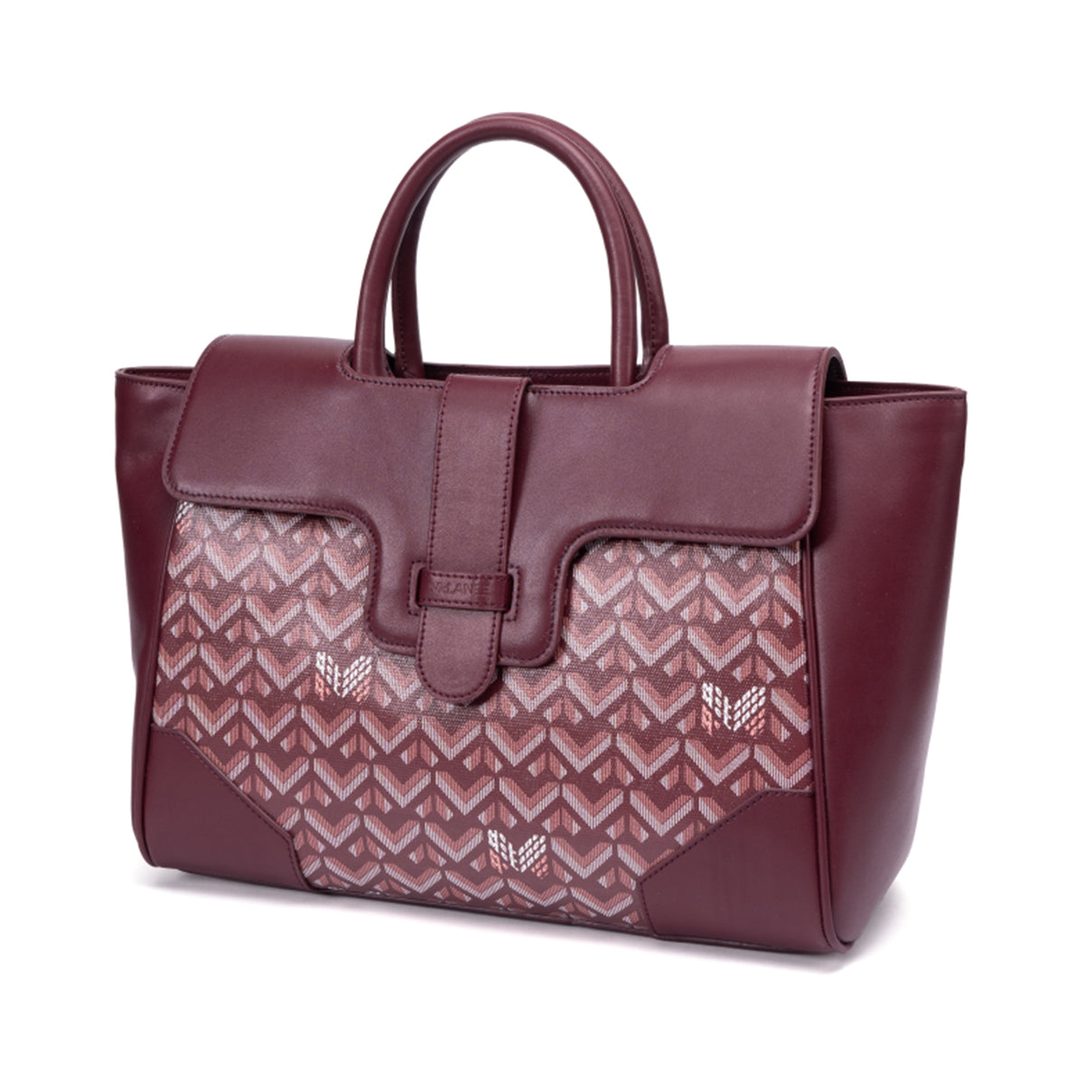 TJC Special Leather Shoulder Bag - Burgundy 8669827 1