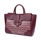 TJC Special Leather Shoulder Bag - Burgundy_8669827_1