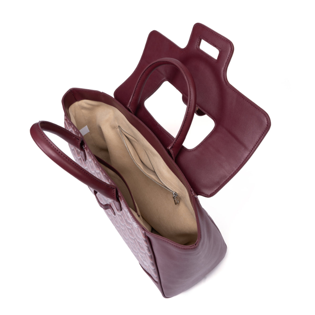 TJC Special Leather Shoulder Bag - Burgundy 8669827 2
