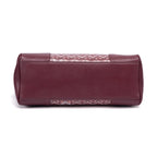 TJC Special Leather Shoulder Bag - Burgundy_8669827_5