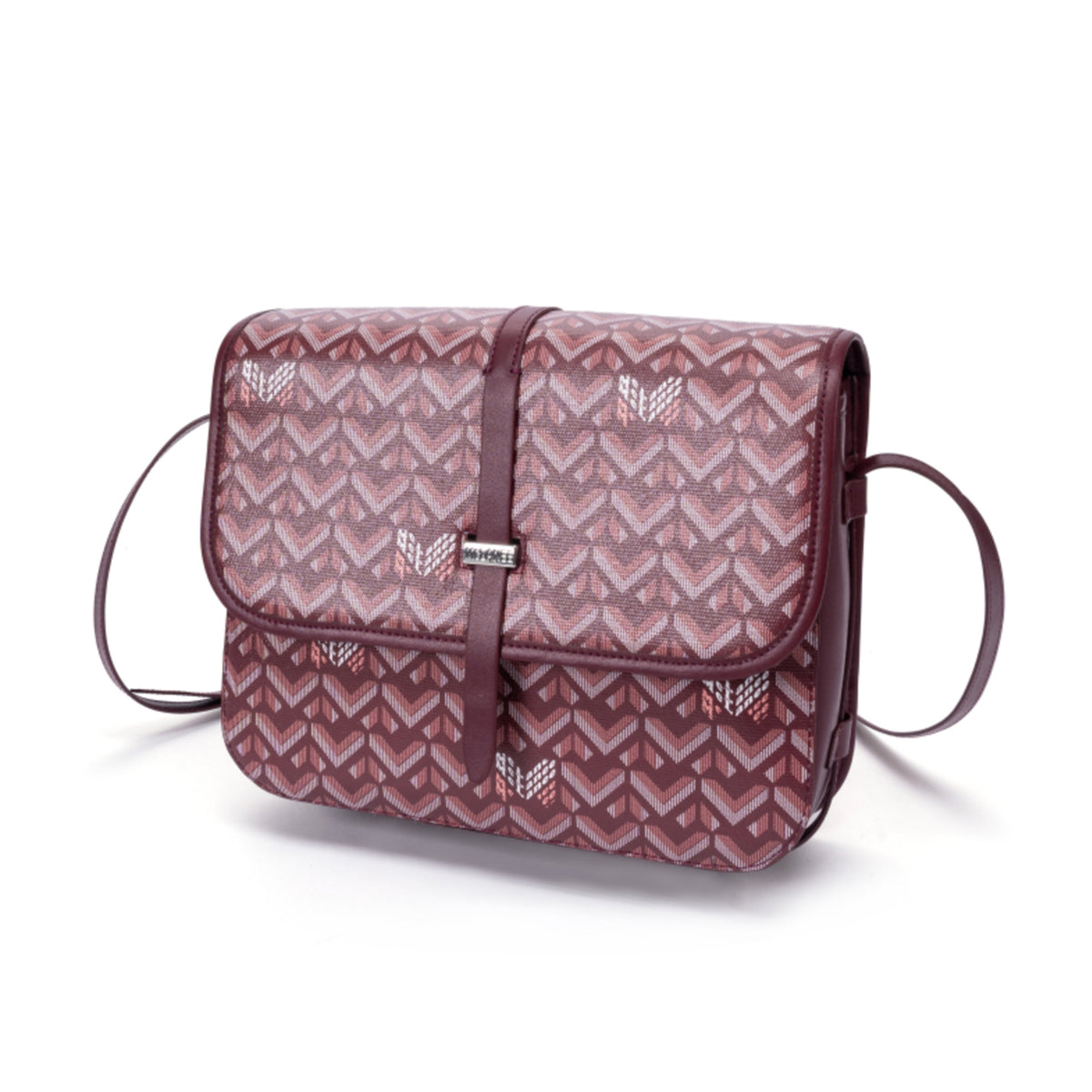 TJC Special Leather Shoulder Bag - Burgundy 8669832 1