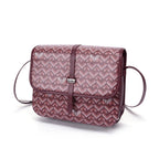 TJC Special Leather Shoulder Bag - Burgundy_8669832_1