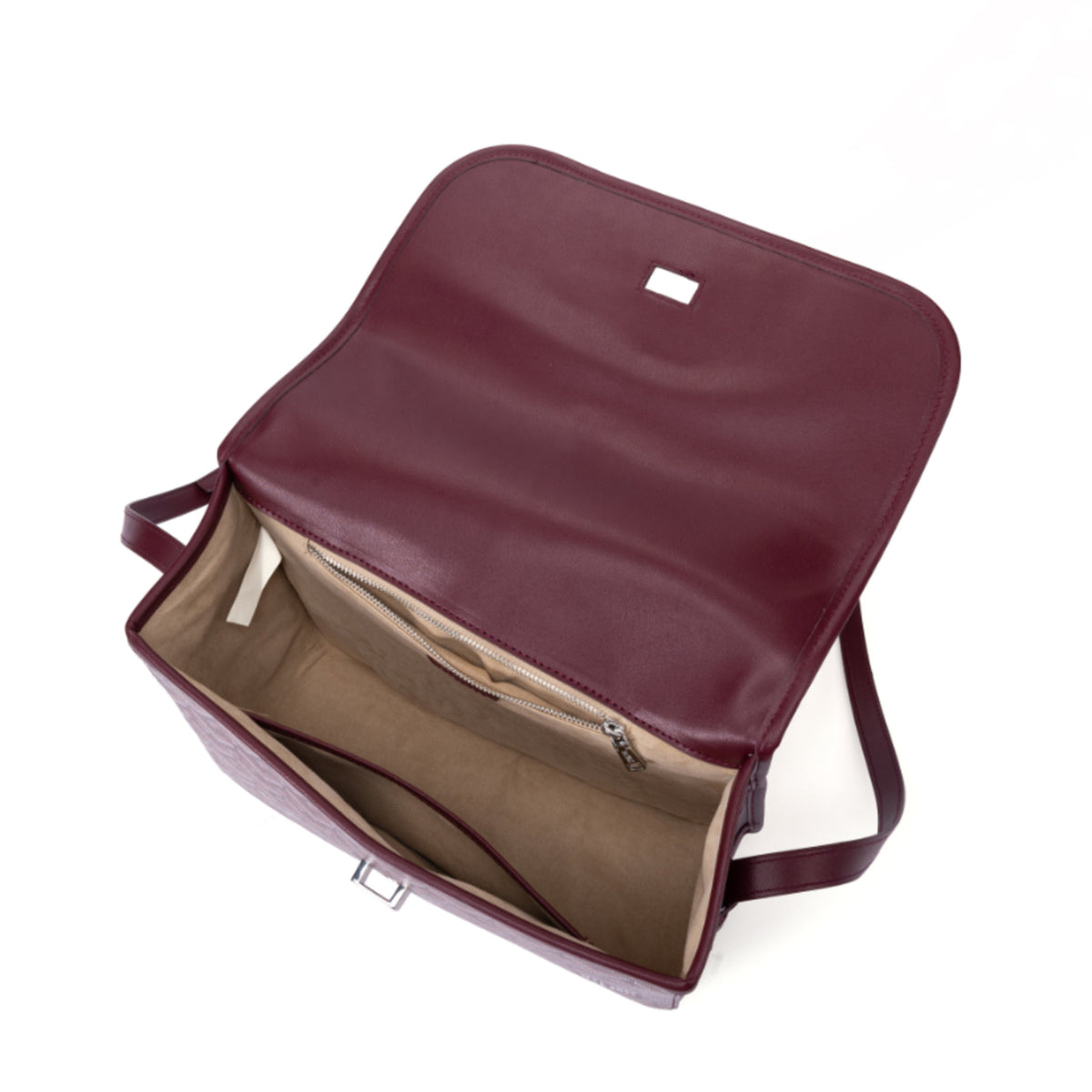 TJC Special Leather Shoulder Bag - Burgundy 8669832 2