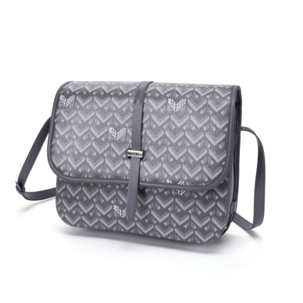 TJC Special Leather Shoulder Bag - Grey_8669848_1