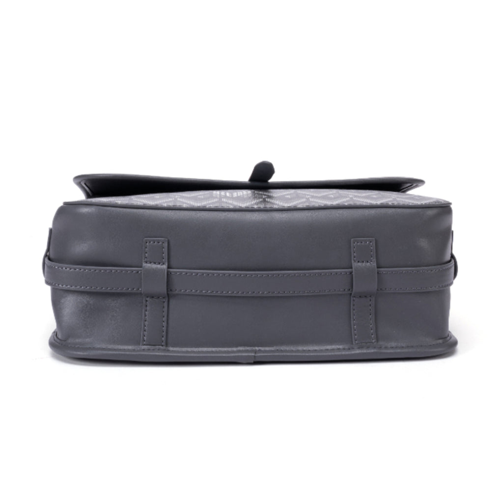 TJC Special Leather Shoulder Bag - Grey_8669848_5