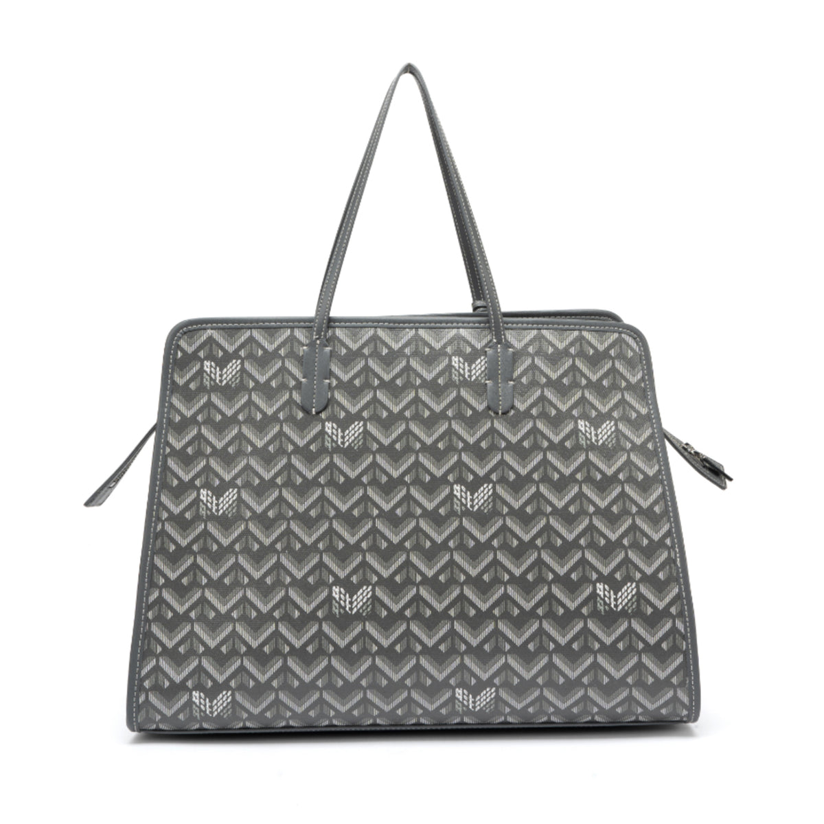 TJC Special Leather Tote Bag - Grey 8669863 3