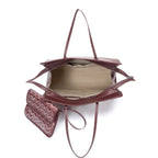 TJC Special Leather Tote Bag - Burgundy_8669864_2