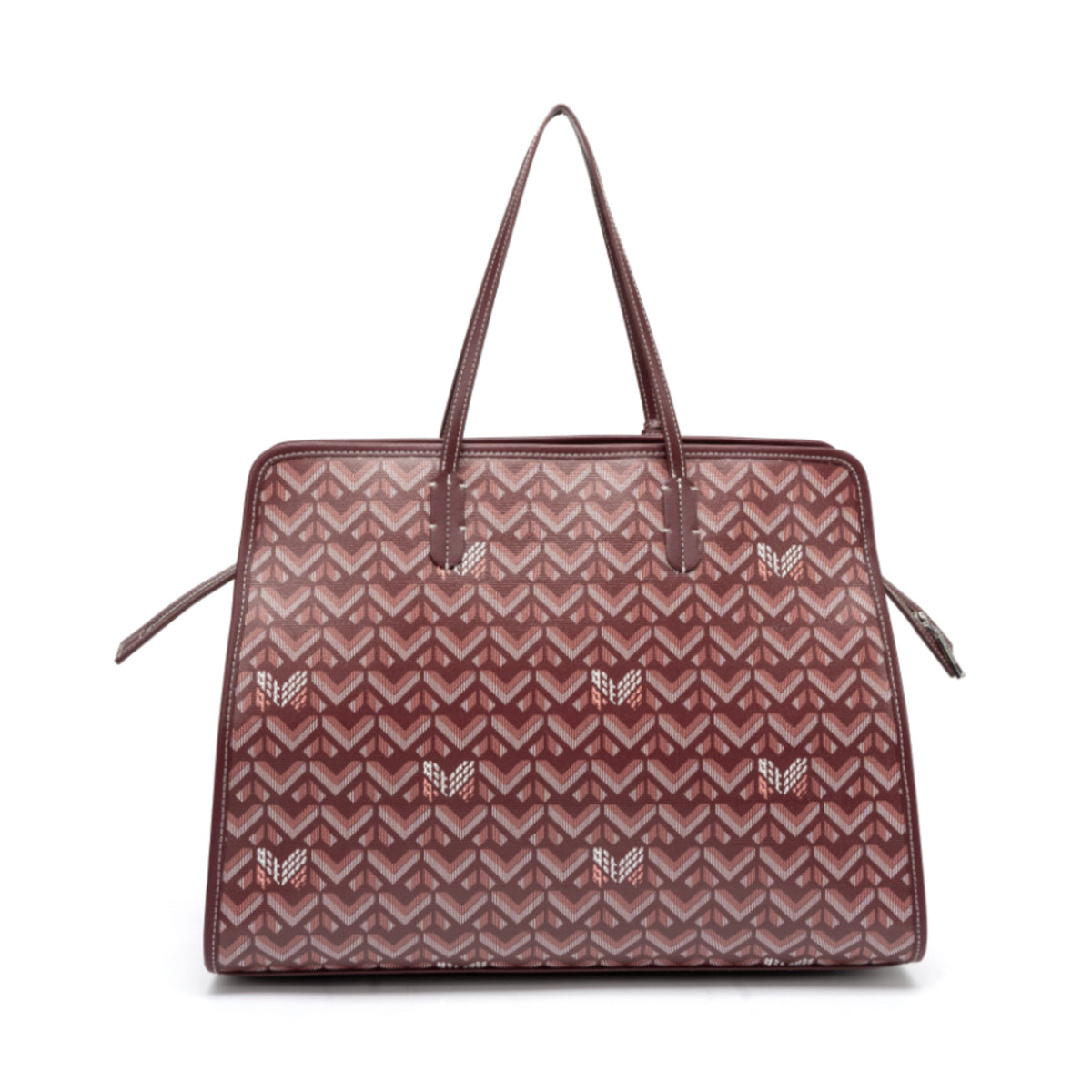 TJC Special Leather Tote Bag - Burgundy 8669864 5