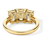 9K Yellow Gold AAA Turkizite & Natural White Diamond Trilogy Ring 3.50 Ct._8670102_3