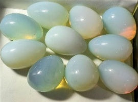 Set of 10 - Natural Opalite Eggs Shape Gemstone (30x22 mm) 950.00 Ct. 8670203 1