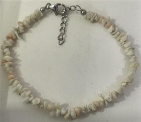 Coral Sterling Silver Chip Beads Bracelet (Size - 7-1 Ext) with Lobster Clasp 20.00 Ct. 8670370 1