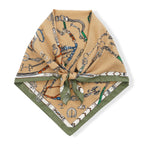 La Marey Patterned Scarf (Size - One Size) - Green_8670604