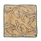 La Marey Patterned Scarf (Size - One Size) - Green_8670604_1