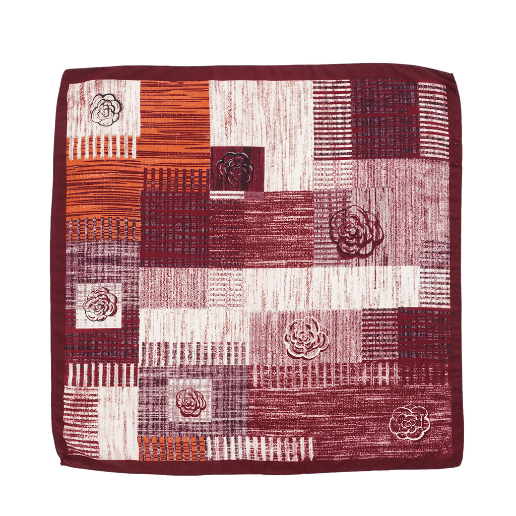 La Marey Patterned Scarf (Size - One Size) - Red_8670605_1