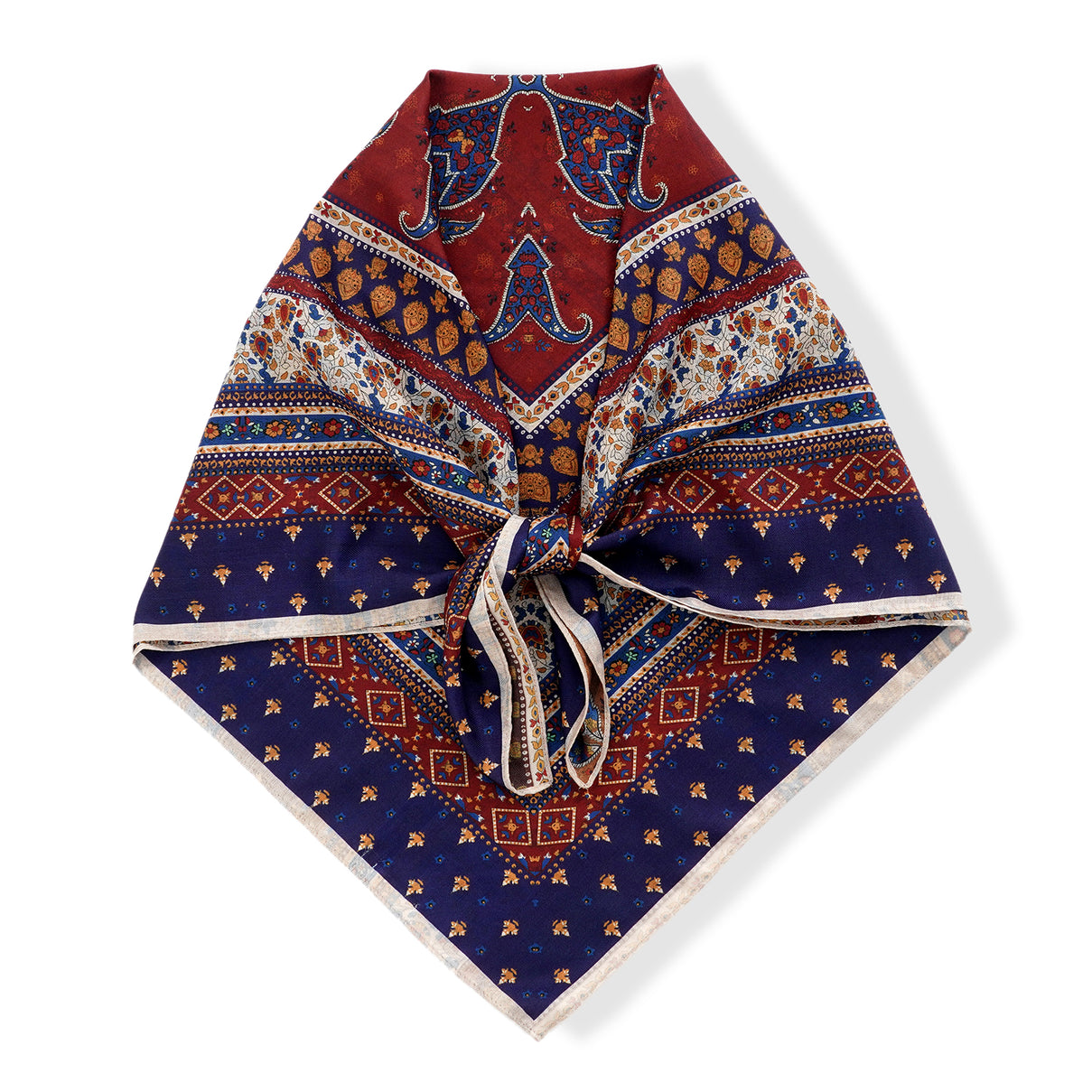 La Marey Multicolour Print Square Scarf (88 x 88cm) - Brown V32530285 0