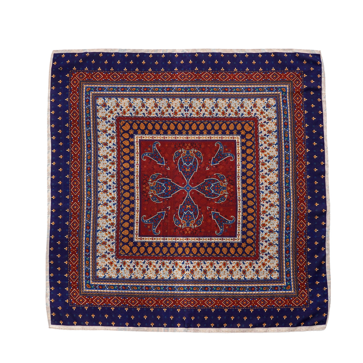 La Marey Multicolour Print Square Scarf (88 x 88cm) - Brown V32530285 2