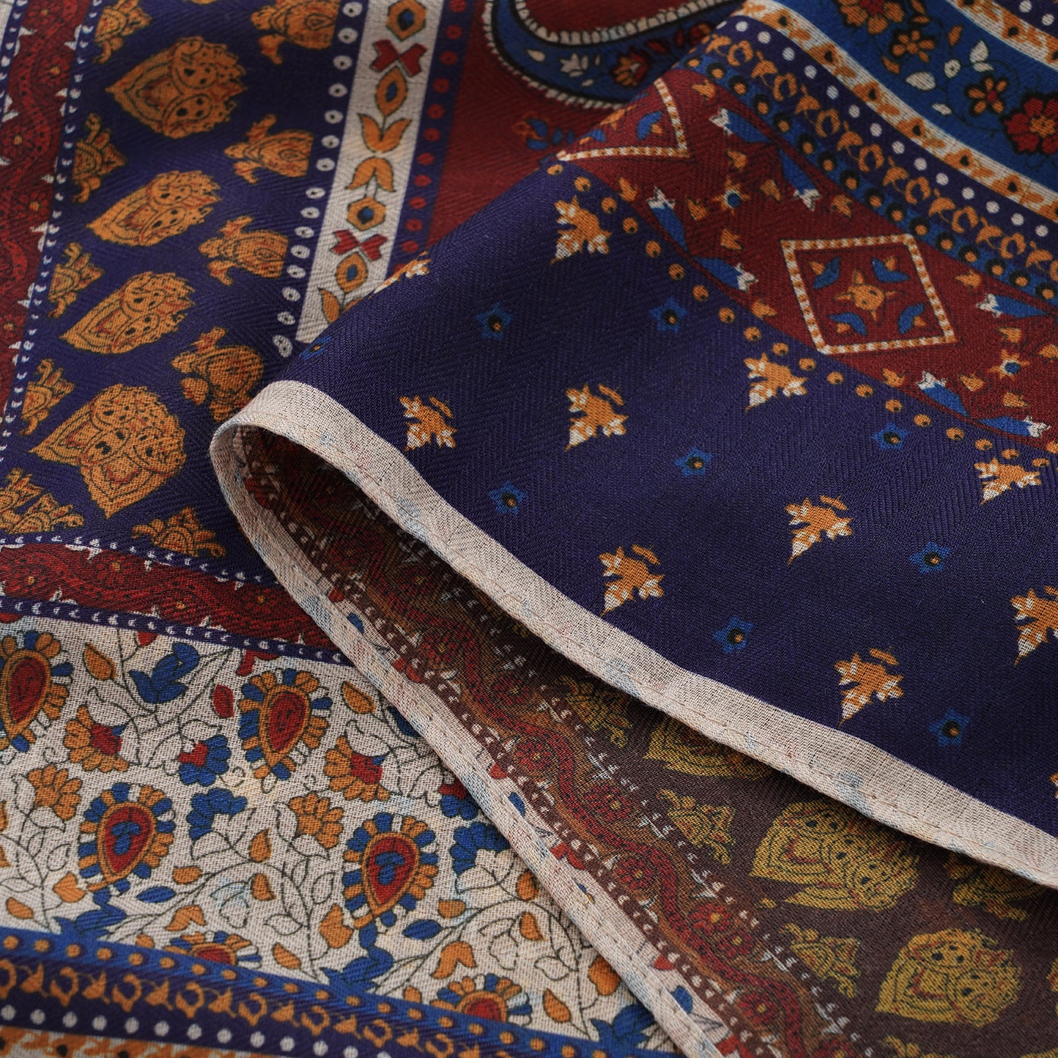 La Marey Multicolour Print Square Scarf (88 x 88cm) - Brown V32530285 4