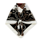La Marey Patterned Scarf (Size - One Size) - Black Tone_8670610