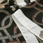La Marey Patterned Scarf (Size - One Size) - Black Tone_8670610_2