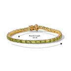 EverTrue Peridot Linking Bracelet (Size - 7.5) Pure Yellow Brass  10.185  Ct._8671298_4