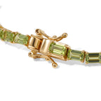 EverTrue Peridot Linking Bracelet (Size - 8) Pure Yellow Brass  10.767  Ct._8671344_3