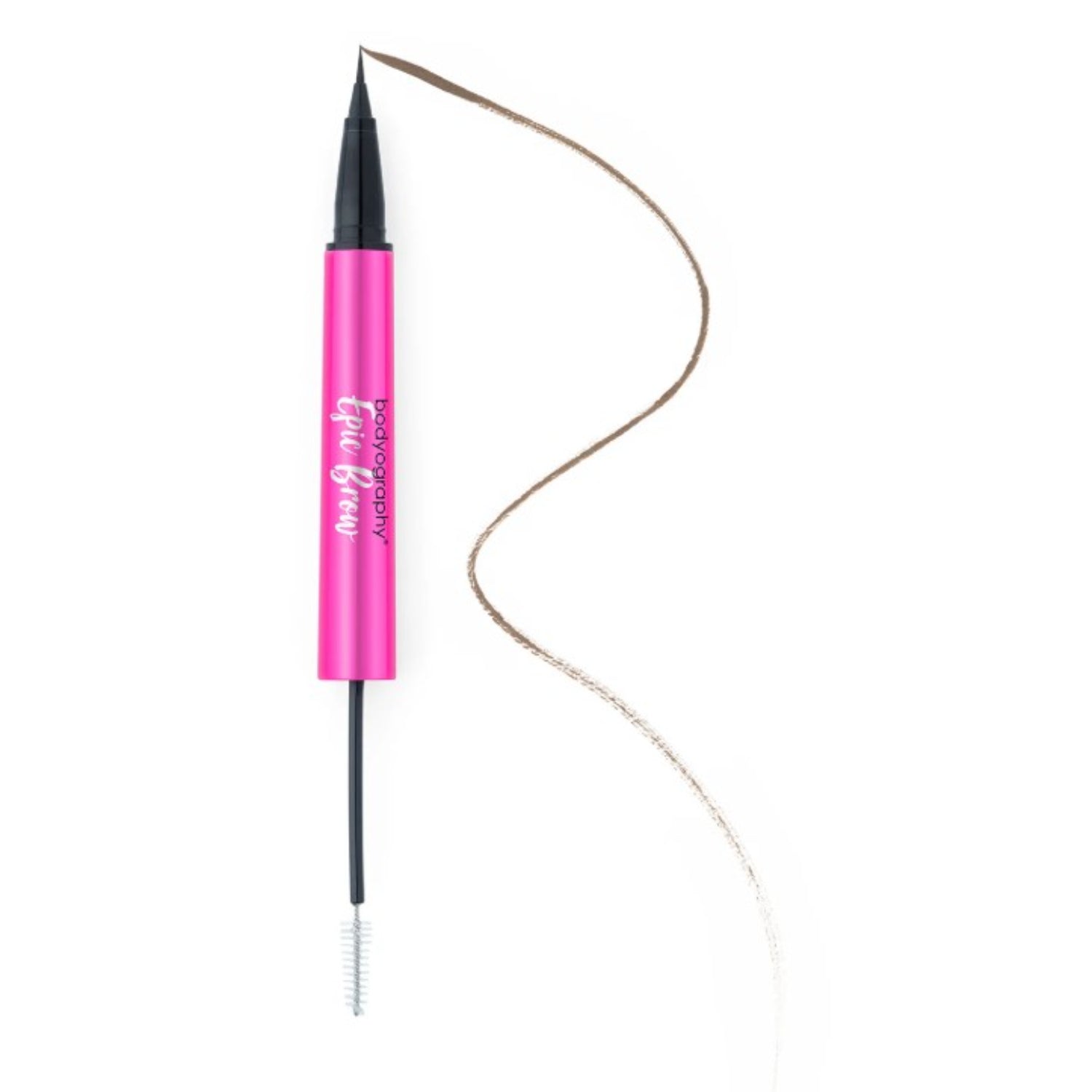 Bodyography Epic Brow - 2 In 1 Precision Brow Pen + Clear Setting Gel - Ash 8671434 0