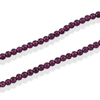 D'Joy Amber Garnet Beads Necklace (Size - 20) in Rhodium OverlaySterling Silver  85.000  Ct._8671642_3