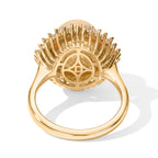 D'Joy - Golden South Sea Pearl (9-11mm) & Natural White Diamond Halo Ring in 18K Vermeil Yellow Gold Plated Sterling Silver 6.50 Ct._8671681_4