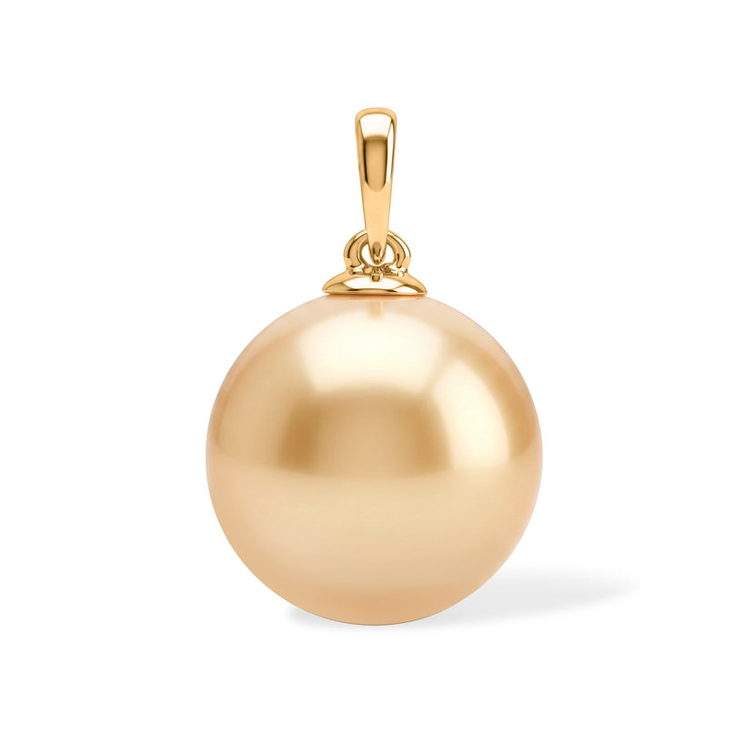 18K Yellow Gold AAA Golden South Sea Pearl Pendant 16.70 Ct._8671705