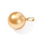 18K Yellow Gold AAA Golden South Sea Pearl Pendant 16.70 Ct._8671705_3