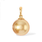 14K Yellow Gold AAA Golden South Sea Pearl Pendant 8.00 Ct._8671706