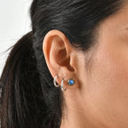 Labradorite Solitaire Earring with Push Back in Platinum Overlay Sterling Silver 3.30 Ct._8672619_2