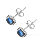 Labradorite Solitaire Earring with Push Back in Platinum Overlay Sterling Silver 3.30 Ct._8672619_3