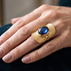 EverTrue - Labradorite Artisan Ring in Yellow Gold Tone 10.40 Ct._8672657_1