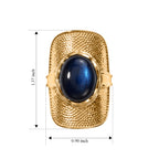 EverTrue - Labradorite Artisan Ring in Yellow Gold Tone 10.40 Ct._8672685_4