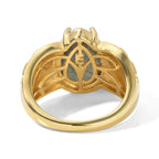 EverTrue - Labradorite Solitaire Ring in Yellow Gold Tone 6.33 Ct._8672725_4