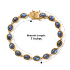 EverTrue - Labradorite Cluster Bracelet (Size - 7.5) with GB Lock Box in Yellow Gold Tone 22.14 Ct._8672957_4