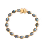 EverTrue - Labradorite Cluster Bracelet (Size - 8) with GB Lock Box in Yellow Gold Tone 22.50 Ct._8672958