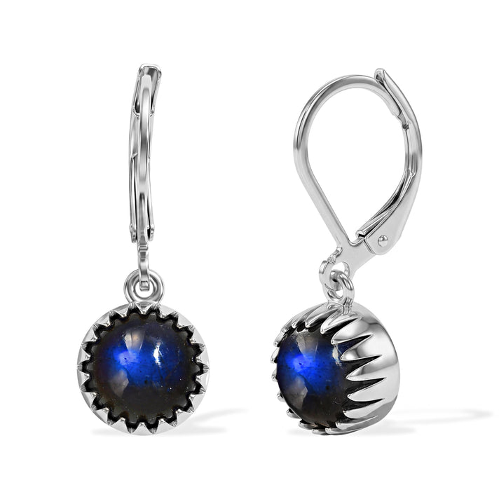 EverTrue - Labradorite Solitaire Lever Back Earring 4.60 Ct. 8672965 1
