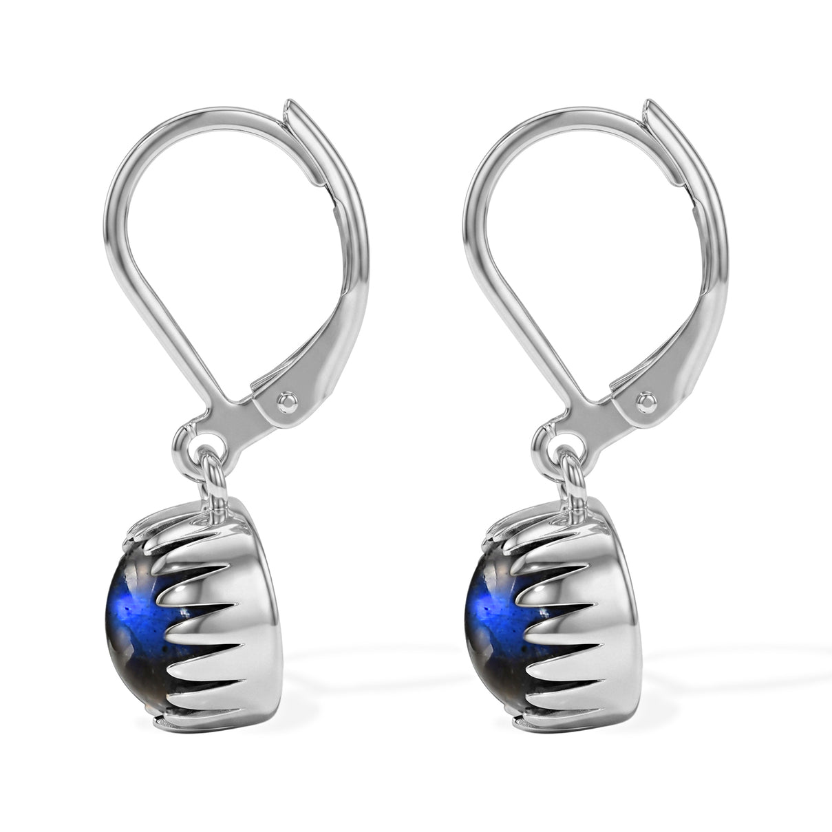 EverTrue - Labradorite Solitaire Lever Back Earring 4.60 Ct. 8672965 3
