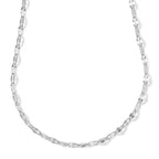 Italian Made Sterling Silver  Necklace (Size - 16)_8673726