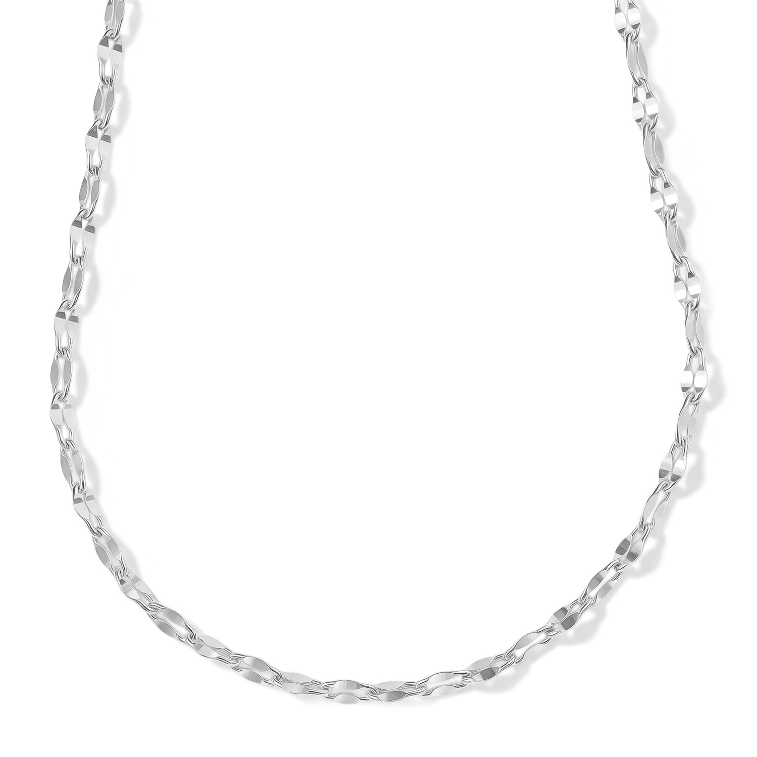 Italian Made Sterling Silver  Necklace (Size - 16) V32490390 0