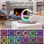 G- Shape Lamp with Wireless Phone Charging and Bluetooth Speaker - White_8675165_2