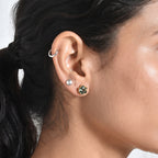 D'Joy Natural Green Apatite Cluster Earring Sterling Silver  1.786  Ct._8675461_2