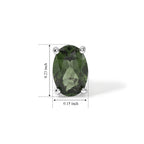 D'Joy Natural Green Apatite Solitaire Stud Push Post Earring in Platinum OverlaySterling Silver  0.880  Ct._8675476_4